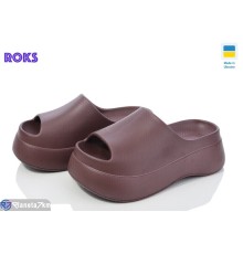 Шлепки жіночі на літо (6 пар р.37-41) коричневий  "Roks"