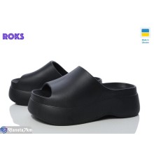 Шлепки жіночі на літо (6 пар р.37-41) чорний  "Roks"