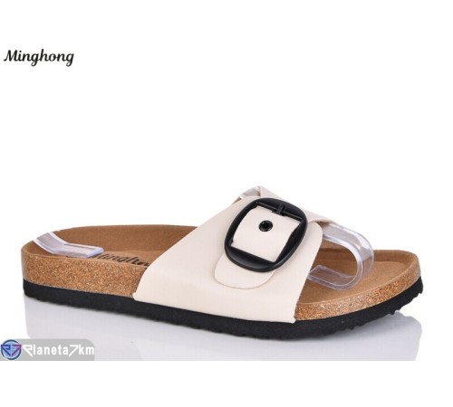 Шлепки жіночі на літо (8 пар р.36-41) бежевий  "HORSE"