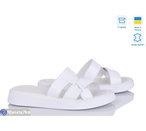 Шлепки жіночі на літо (6 пар р.36-40) білий  "GARRA"