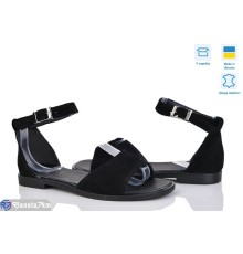 Босоніжки жіночі на літо (6 пар р.36-40) чорний  "GARRA"