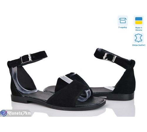 Босоніжки жіночі на літо (6 пар р.36-40) чорний  "GARRA"