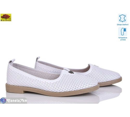 Туфлі жіночі на літо (8 пар р.36-41) білий  "Mei De Li"