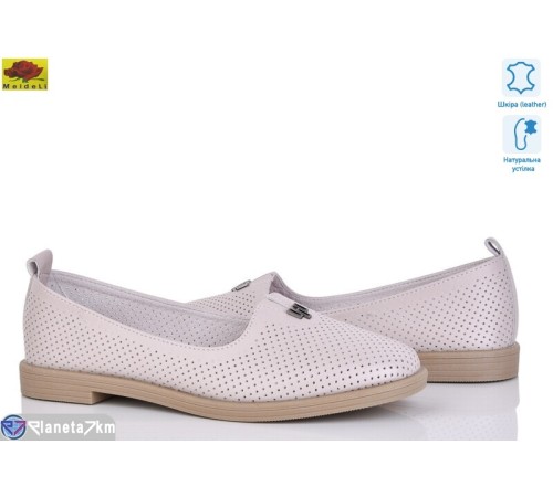 Туфлі жіночі на літо (8 пар р.36-41) бежевий  "Mei De Li"