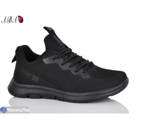 Кросівки на весну/осінь (8 пар р.36-41) чорний  "Aba"