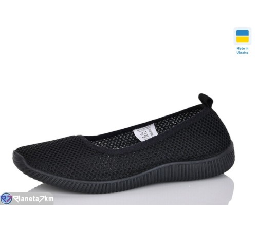 Балетки жіночі на літо (8 пар р.36-41) чорний  "LOTTOS"