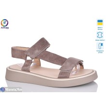 Босоніжки жіночі на літо (8 пар р.36-40) коричневий  "Леопард"