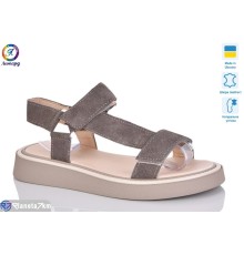 Босоніжки жіночі на літо (8 пар р.36-40) сірий  "Леопард"