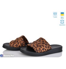 Шлепки жіночі на літо (6 пар р.36-40) коричневий  "Speranza"