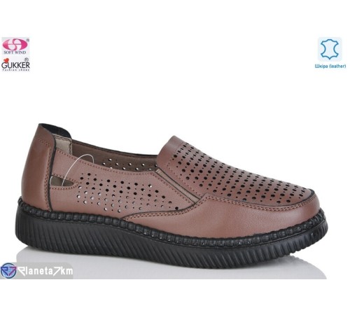 Туфлі жіночі на літо (8 пар р.36-41) коричневий  "Gukkcr"
