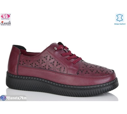 Туфлі жіночі на літо (8 пар р.36-41) бордовий  "Gukkcr"