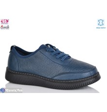 Туфлі жіночі на літо (8 пар р.36-41) синій  "Gukkcr"