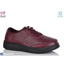 Туфлі жіночі на літо (8 пар р.36-41) бордовий  "Gukkcr"