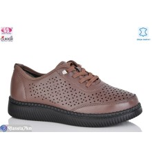 Туфлі жіночі на літо (8 пар р.36-41) коричневий  "Gukkcr"