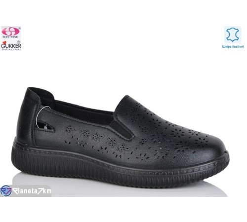 Туфлі жіночі на літо (8 пар р.36-41) чорний  "Gukkcr"
