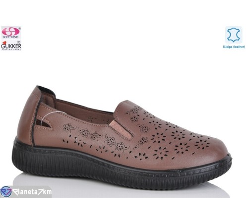 Туфлі жіночі на літо (8 пар р.36-41) коричневий  "Gukkcr"