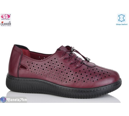 Туфлі жіночі на літо (8 пар р.36-41) бордовий  "Gukkcr"