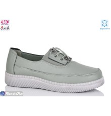 Туфлі жіночі на весну/осінь (8 пар р.36-41) зелений  "Gukkcr"