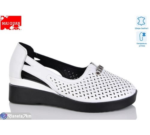 Туфлі жіночі на літо (8 пар р.36-41) білий  "Maiguan"