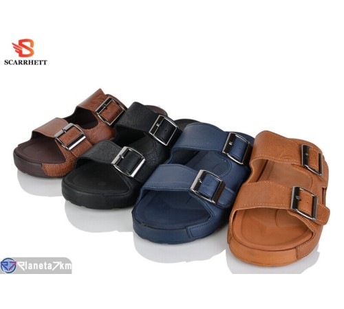 Шлепки чоловічі на літо (12 пар р.40-45) мікс  "SCARRHETT"