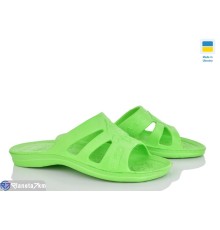 Шлепки жіночі на літо (6 пар р.36-41) зелений  "Ladmir"