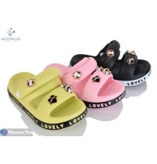 Шлепки жіночі на літо (12 пар р.36-41) мікс  "Acorus"