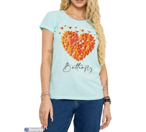 Футболка жіноча на літо (3 шт. р.сетка S-L) зелений  "Masari"