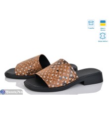 Шлепки жіночі на літо (6 пар р.36-40) коричневий  "Speranza"