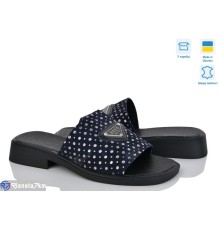 Шлепки жіночі на літо (6 пар р.36-40) синій  "Speranza"