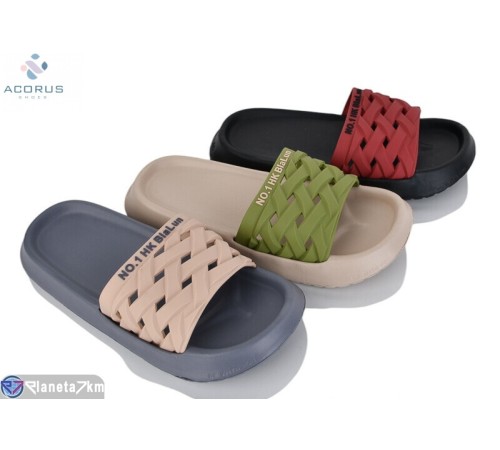 Шлепки чоловічі на літо (10 пар р.41-45) мікс  "Acorus"