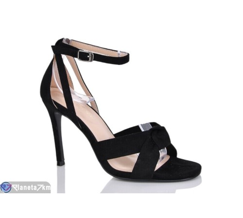 Босоніжки жіночі на літо (6 пар р.36-40) чорний  "MARADONA"