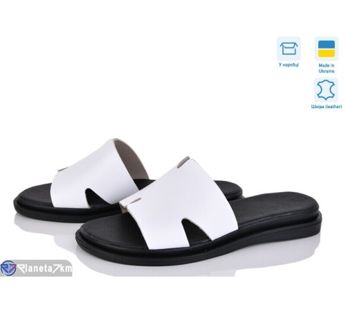 Шлепки жіночі на літо (6 пар р.37-40) білий  "Daman"