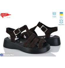 Босоніжки жіночі на літо (8 пар р.36-41) коричневий  "ARTO"