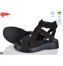 Босоніжки жіночі на літо (8 пар р.36-41) коричневий  "ARTO"