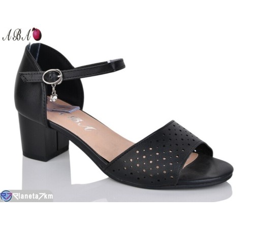 Босоніжки жіночі на літо (6 пар р.36-41) чорний  "Aba"