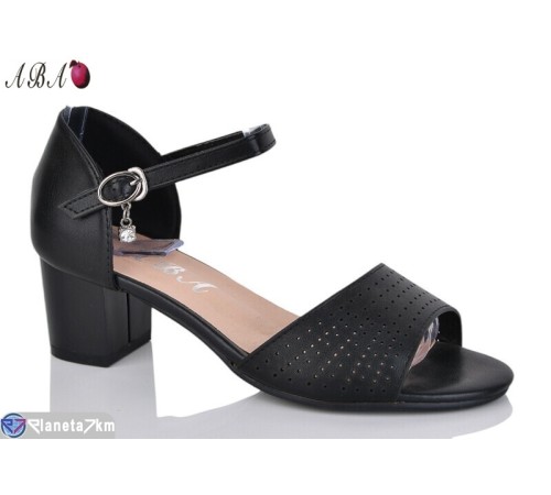 Босоніжки жіночі на літо (6 пар р.36-41) чорний  "Aba"