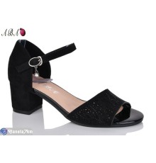 Босоніжки жіночі на літо (6 пар р.36-41) чорний  "Aba"