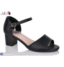 Босоніжки жіночі на літо (6 пар р.36-41) чорний  "Aba"