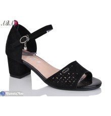 Босоніжки жіночі на літо (6 пар р.36-41) чорний  "Aba"