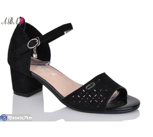 Босоніжки жіночі на літо (6 пар р.36-41) чорний  "Aba"