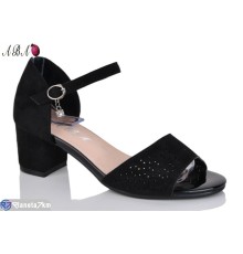 Босоніжки жіночі на літо (6 пар р.36-41) чорний  "Aba"