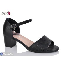 Босоніжки жіночі на літо (6 пар р.36-41) чорний  "Aba"