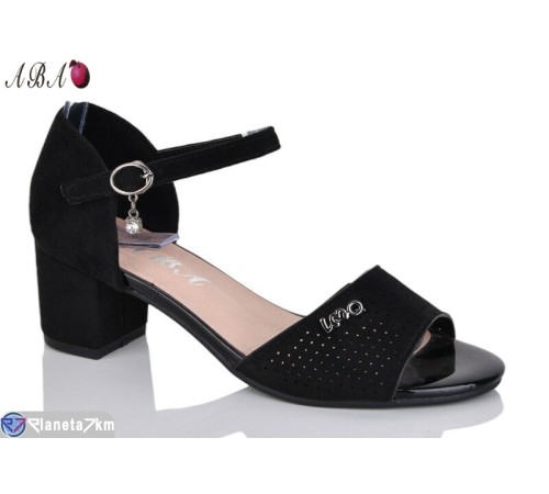 Босоніжки жіночі на літо (6 пар р.36-41) чорний  "Aba"