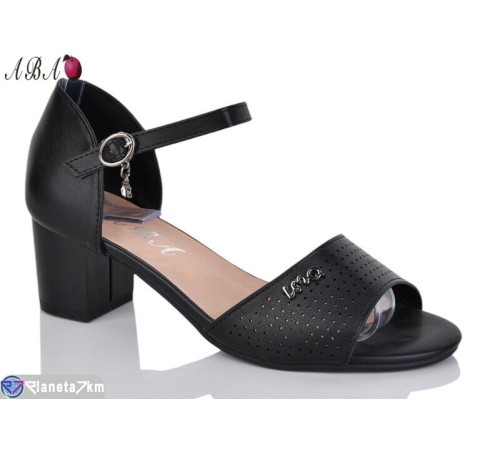 Босоніжки жіночі на літо (6 пар р.36-41) чорний  "Aba"