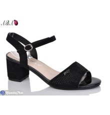 Босоніжки жіночі на літо (6 пар р.36-41) чорний  "Aba"