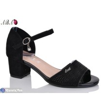 Босоніжки жіночі на літо (6 пар р.36-41) чорний  "Aba"