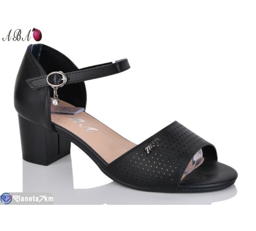 Босоніжки жіночі на літо (6 пар р.36-41) чорний  "Aba"