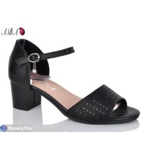 Босоніжки жіночі на літо (6 пар р.36-41) чорний  "Aba"