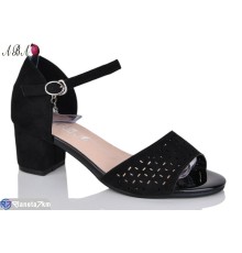 Босоніжки жіночі на літо (6 пар р.36-41) чорний  "Aba"