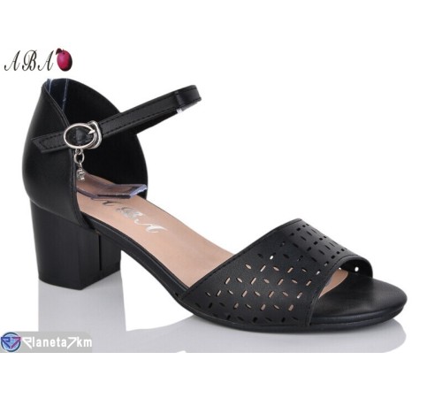 Босоніжки жіночі на літо (6 пар р.36-41) чорний  "Aba"